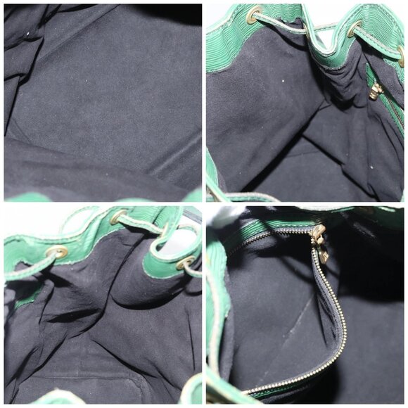 LOUIS VUITTON Epi Noe Shoulder Bag Green M44004 LV Auth 154171